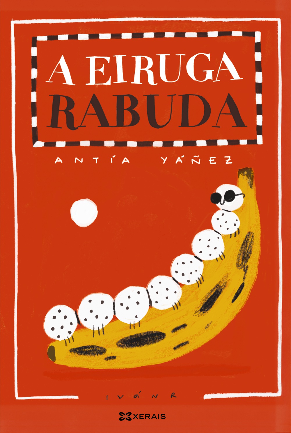 Portada de A eiruga rabuda, álbum infantil de Antía Yáñez