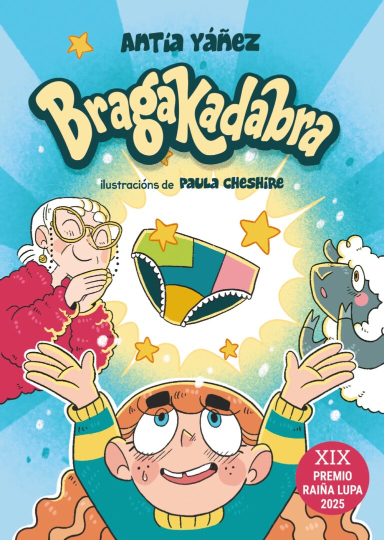 Portada de Bragakadabra, novela infantil de Antía Yáñez