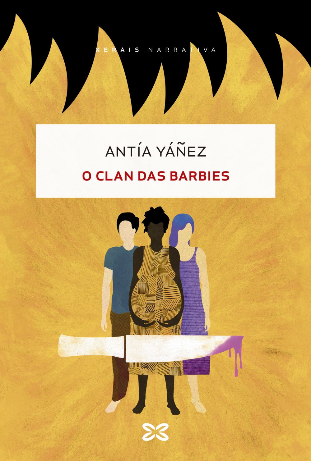 Portada de O clan das barbies, novela de Antía Yáñez
